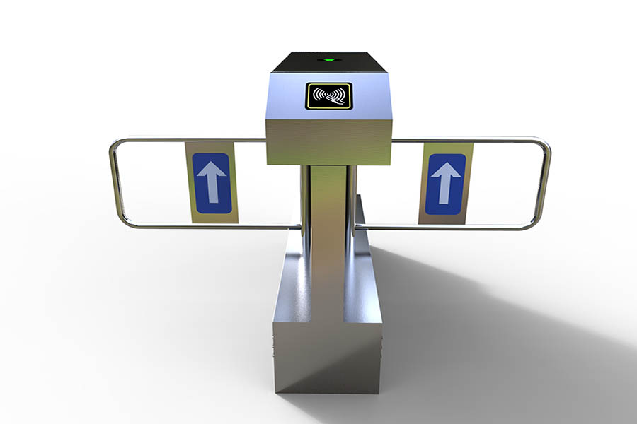 双机芯桥式斜角摆闸